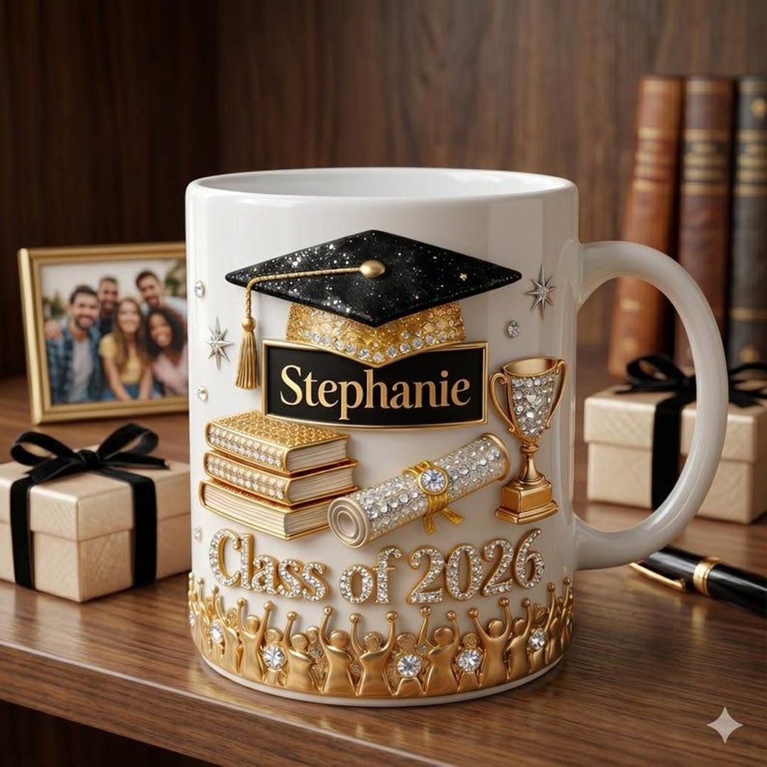 Personalized Graduation Effect Coffee Mug, Custom Name Grads Gift for ...