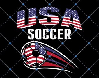 USA Soccer PNG, design del pallone da calcio con bandiera americana, sublimazione calcistica patriottica, download digitale per tifosi di calcio degli Stati Uniti
