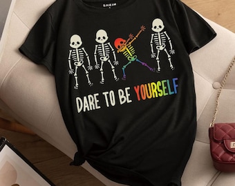 Rainbow Skeleton Pride PNG, LGBT Halloween Clipart, Pride Skeleton Spooky Design, Rainbow Costume Digital Download