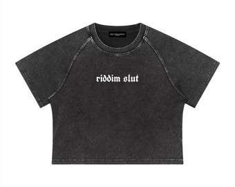 Riddim Slut Bauchfreies T-Shirt
