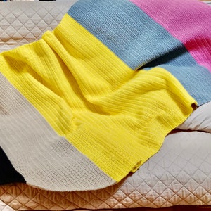 かぎ針編みの鉛筆アフガンスローブランケットのパターン