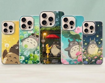 Totoro Handyhülle, Forest Anime TPU Cover für iPhone Samsung Pixel