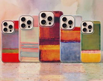 Mark Rothko Phone Case, Abstract Color Block Cover, Modern Painting Design