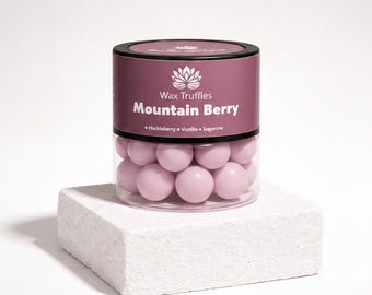 Trufas de cera Mountain Berry – Pastillas de cera aromáticas con aroma a arándano y vainilla (caja de 113 g)