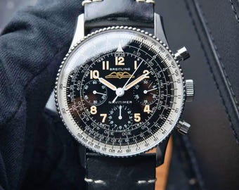 Vintage Breitling Navitimer Ref. 806 1959 Re-Edition Limited Edition Chronograph Schwarzes Zifferblatt 41 mm Uhr