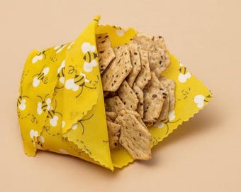 Envoltorios reutilizables de cera de abejas para alimentos - Guelle Pure, sin plástico