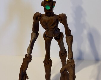 信号機の頭部フィギュア｜関節可動式3Dプリントホラー玩具