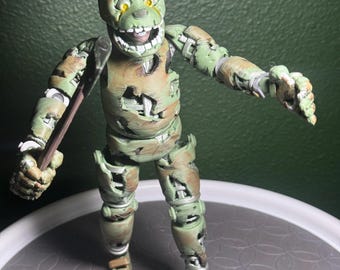 FNAF Withered Bonnie ispirato al cartone animato flessibile-articolato-agitante-stampato in 3D