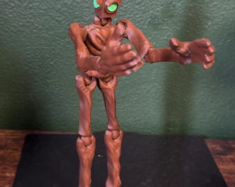 Figura a forma di testa di semaforo / Giocattolo horror articolato stampato in 3D