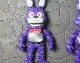 Cartone animato flessibile-articolato-agitante-stampato in 3D ispirato a FNAF Bonnie