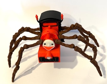 Ragno Treno Orrore Mostro Figura Locomotiva Inquietante Creatura / Ispirato a Choo Choo Charles