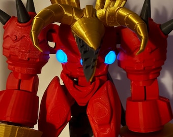 Dragon Titan Drillman Inspired Articulated Figure – Skibidi Toilet Fan Art 10”