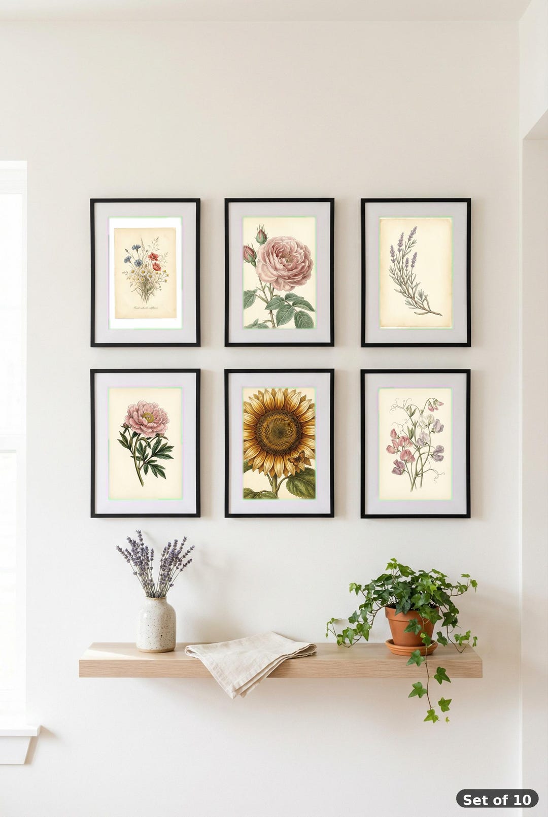 Botanical Prints Set — 10 Vintage Garden Wall Art Digital Downloads - Etsy