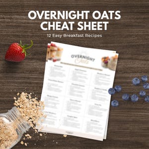 Fusklapp med havregryn över natten | 12 enkla frukostrecept (digital nedladdning)