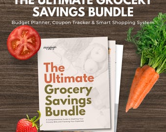Ultimate Grocery Savings Bundle | Budget Planner, Coupon Tracker (Digital Download)