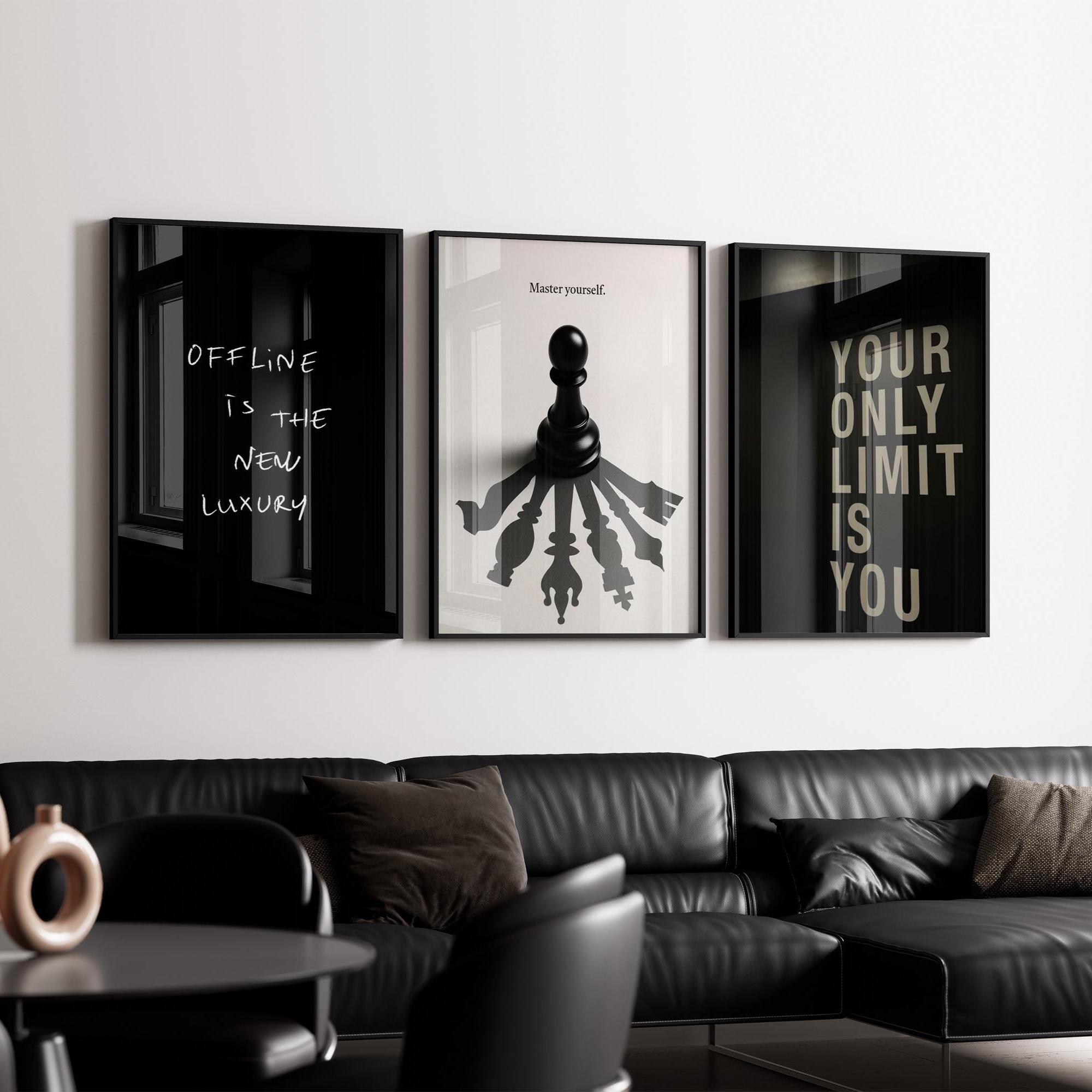 Sticker citation inspirante, sticker mural pour salle de sport