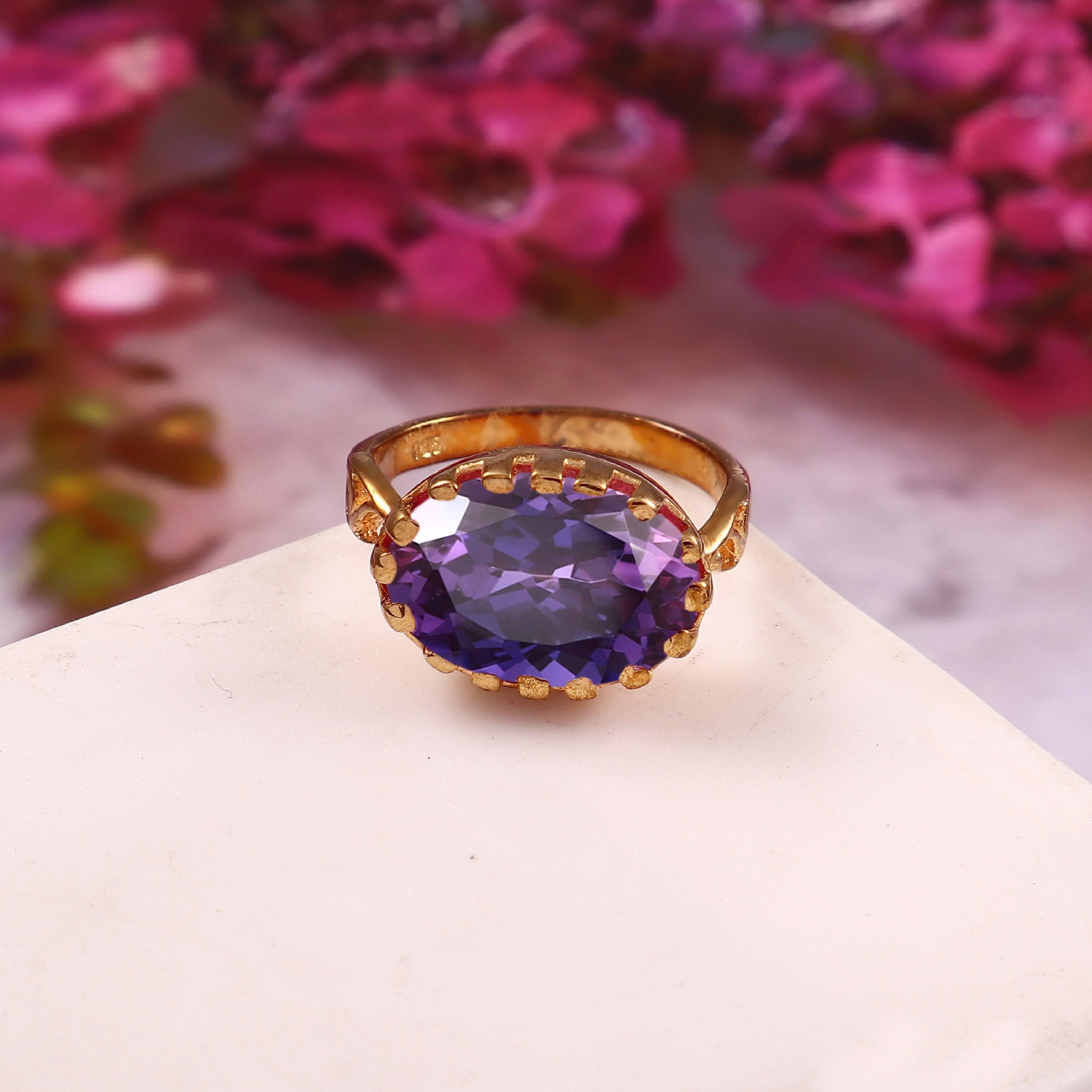 Oval Taaffeite Sapphire Ring Ceylon Sapphire Engagement Gemstone ...