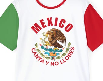 Mexico Football Jersey "Canta y no llores" Soccer Shirt Retro Vintage Style Fan Gear Moisture Wicking Sports Tee International Fan Gift