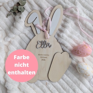 Personalized Easter Bunny Footprint Keepsake | Baby's First Easter image 7