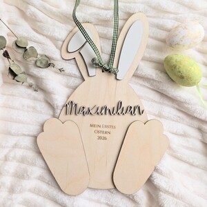 Personalized Easter Bunny Footprint Keepsake | Baby's First Easter image 6