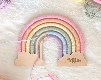 DIY Rainbow Craft Kit, 100% Cotton, Boho Decor, Personalized Gift (Date Night)