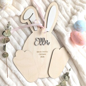 Personalized Easter Bunny Footprint Keepsake | Baby's First Easter image 9