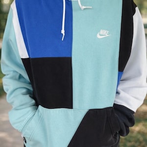 NIKE blauwe geüpcycled hoodie