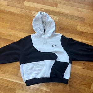 Nike Patchwork Custom Reworked Hoodie - Etsy
