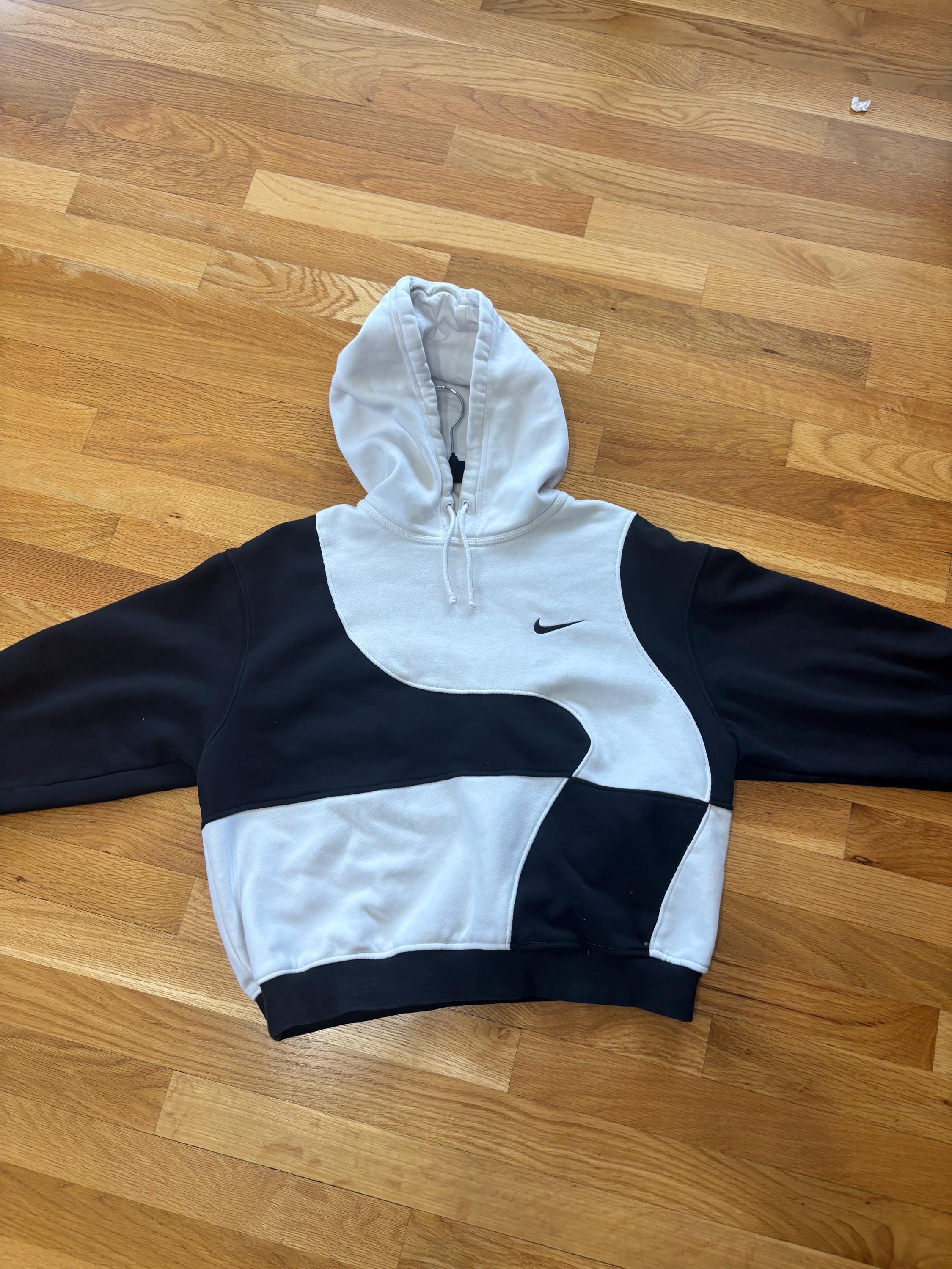 トップス REMAKE docking Nike vintage hoodie Nike Patchwork Custom Reworked Hoodie - Etsy
