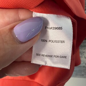 Pendleton Womens Red/Orange Long Sleeve Round Neck Blouse Top Petite 4 EUC image 6