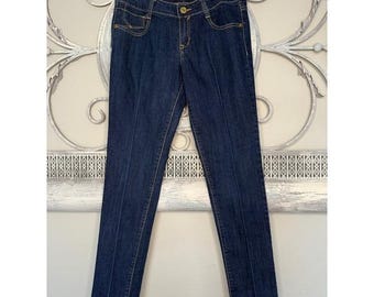 Vintage Y2K Southpole Jeans Low Rise Bootcut Juniors Size 9 Dark Wash EUC