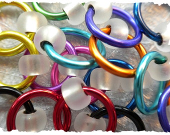 Ringlets stitch markers "Multi Matte" / ring stitch markers for knitting / snag free knitting stitch markers / snagless stitch marker rings
