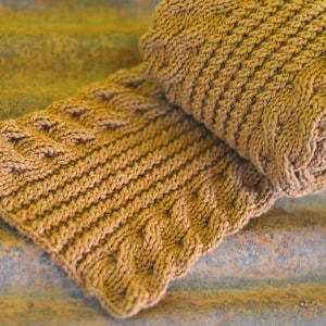 October Road scarf knitting pattern / PDF INSTANT DOWNLOAD / pattern for knitted scarf / knitting pattern for scarf neck warmer