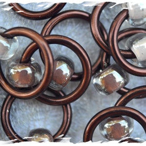 Ringlets stitch markers CocoLatte / ring stitch markers for knitting / snag free knitting stitch markers / snagless stitch marker rings image 1