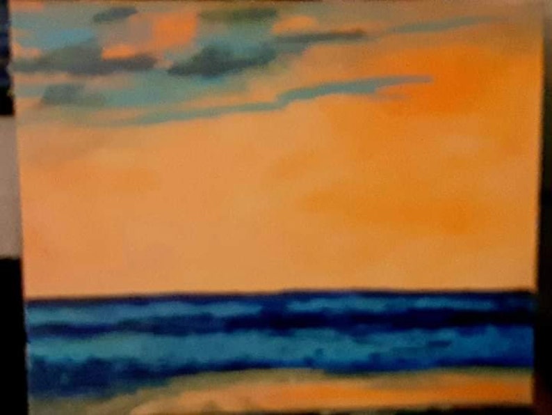 Sunset Shores 16x20 Acrylic Canvas image 5