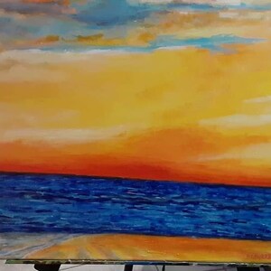 Sunset Shores 16x20 Acrylic Canvas image 3