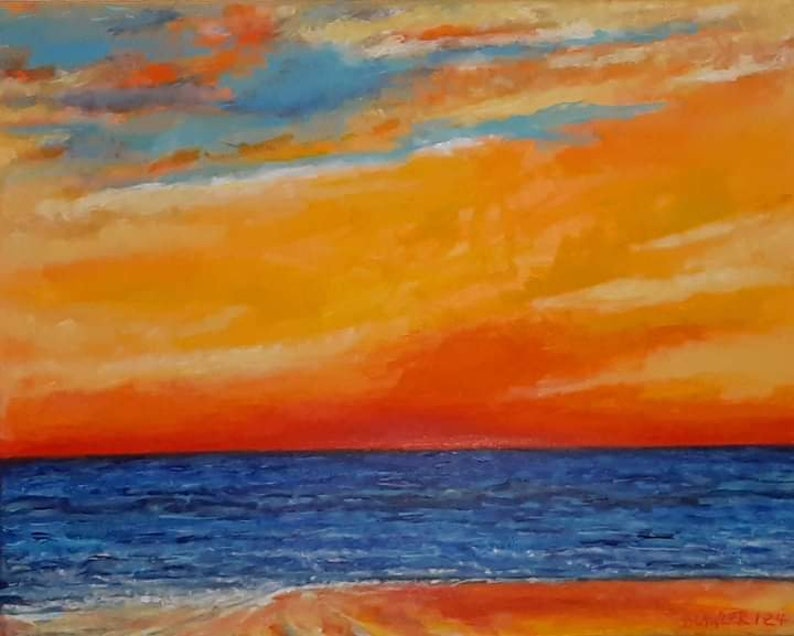 Sunset Shores 16x20 Acrylic Canvas image 4