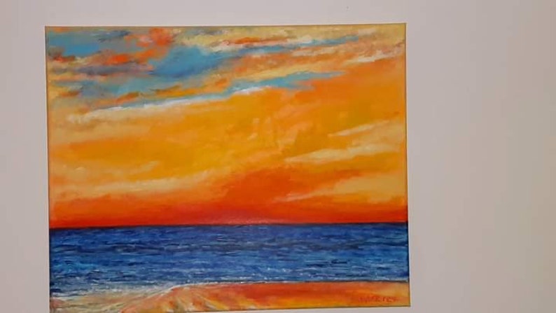 Sunset Shores 16x20 Acrylic Canvas image 1