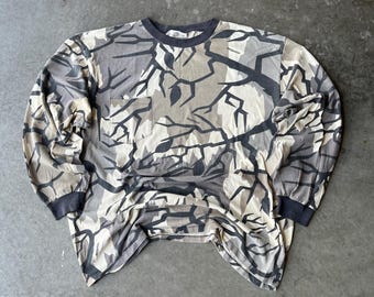 Vintage Predator Camo Jacket 1990s Realtree Predator Camo Zip