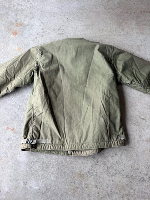 VTG 1970s A-2 Deck Jacket USN Mens Large - image 4