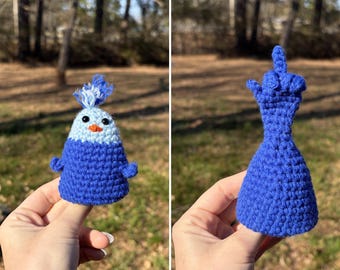 Crochet Flip Bird Plush | Middle Finger Gag Gift, Desk Toy, Adult Humor