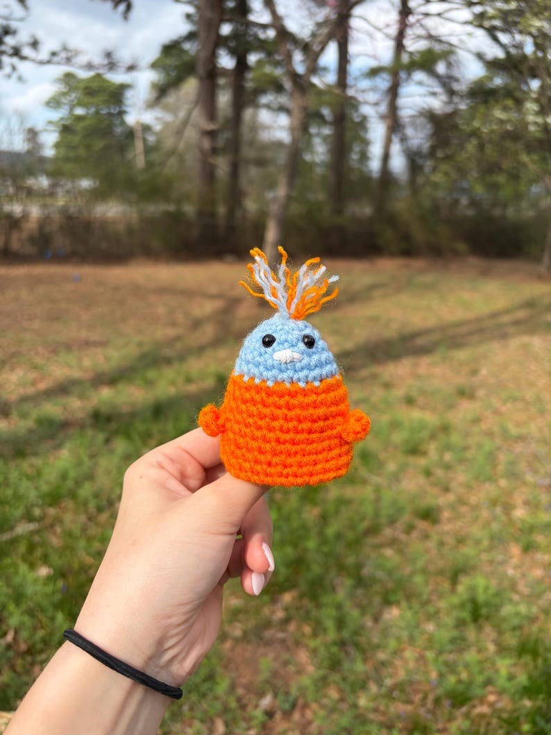 Crochet Flip Bird Plush | Middle Finger Gag Gift, Desk Toy, Adult Humor image 12