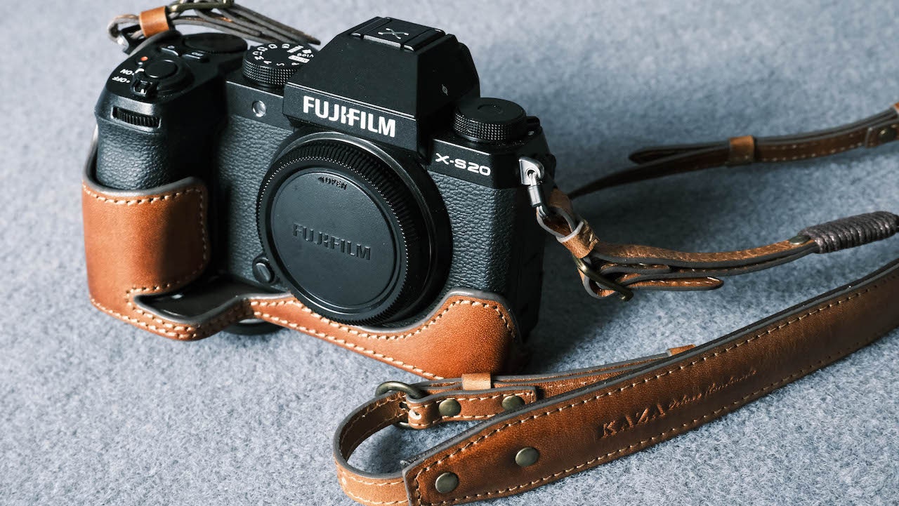 Cow Leather Camera Case + Strap for Fujifilm XS20 - Etsy