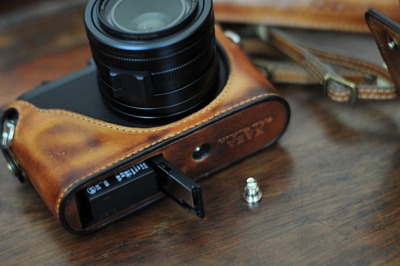Vintage Brown Leather Camera Case and Strap for Leica Q - Etsy