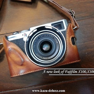 Cow leather case for Fujifilm X100T X100S / Fujifilm X100 include leather full case and leather strap