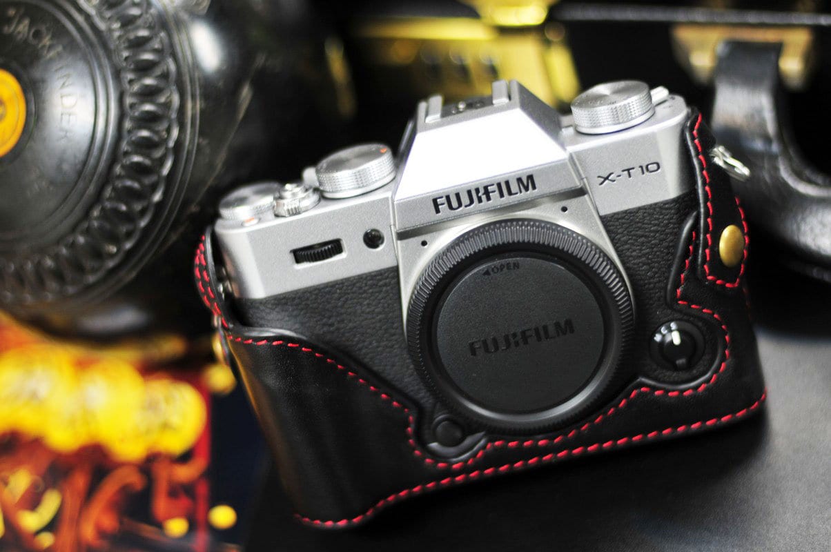 富士フイルム X-T20 | X-T10用 牛革カメラケース（ストラップ付き 