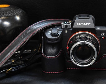A7RIII Camera Accessories JA 1/4 inch Thread PU Leather Camera Half Case Base for Sony ILCE-A9 Black A9 Color : Brown