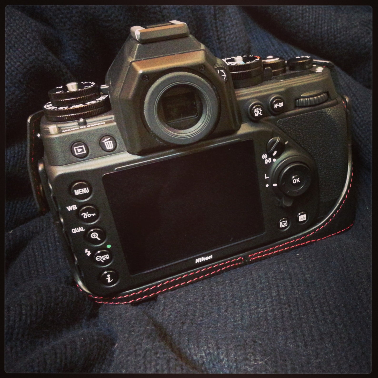 Nikon DF Leather Case Black Half Case Etsy