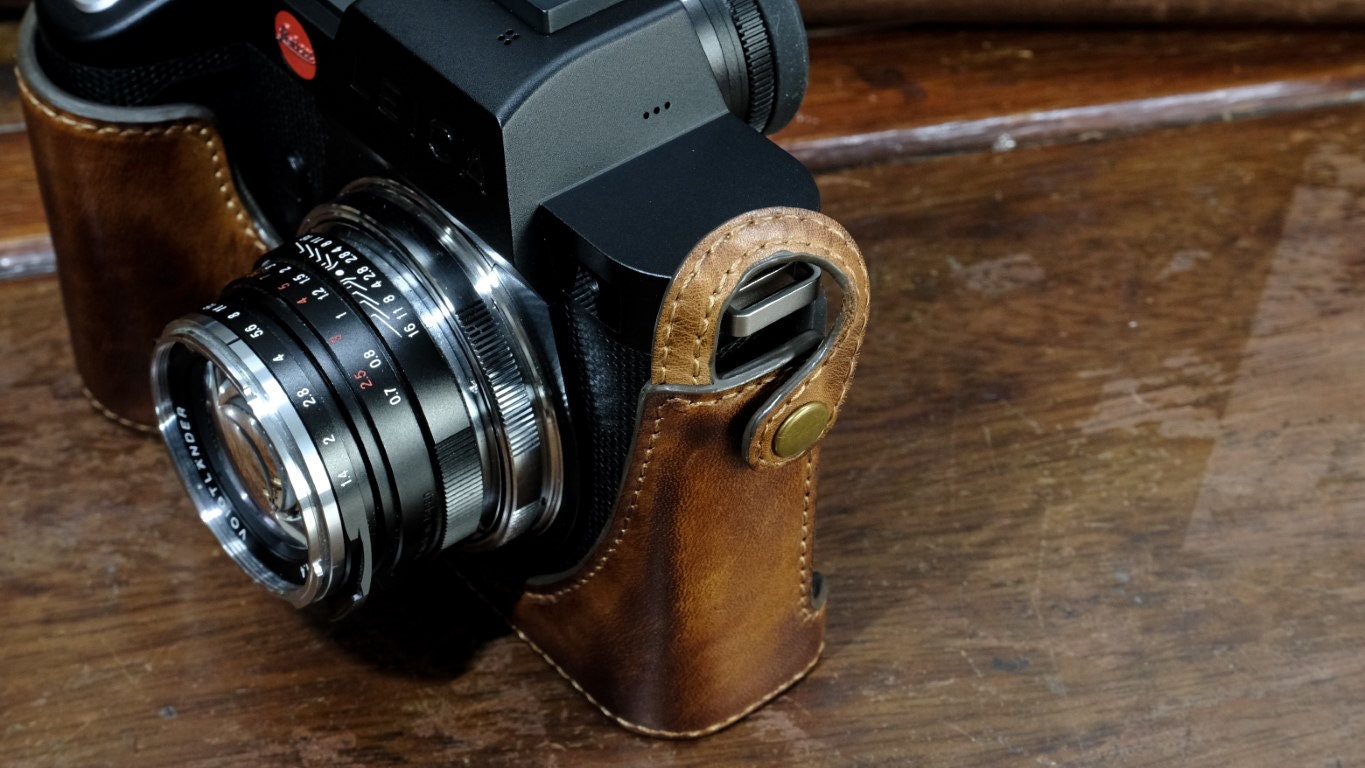 Cow Leather Case for Leica SL2-S / SL2 Include Leather Half