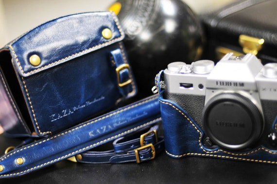 富士フイルム X-T20 | X-T10用 牛革カメラケース（ストラップ付き